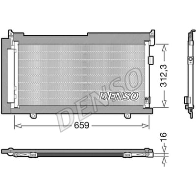 Condensator, airconditioning DENSO DCN36006