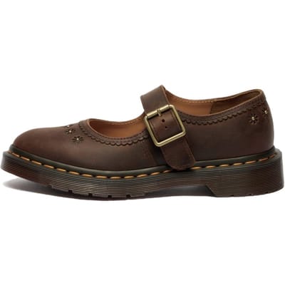 Dr. Martens Originals Comfortabele Eenvoudige Blokhak Mary Jane Schoenen Dames schoenen Bruin 42391200 36