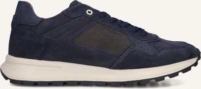 STEFANO LAURAN Star 005 Sneakers - Suède - Heren - Donkerblauw - Maat 40