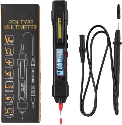 Digitale Pen Multimeter - Test Pen - Elektrische Metingen - Automatisch Bereik - 19 cm - Zwart