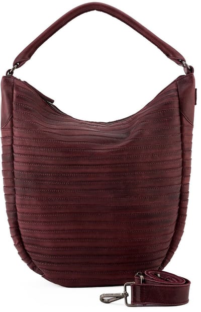FREDsBRUDER schoudertas Gürteltier Dark Red wijnrood