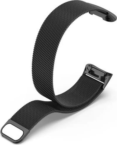 Go Go Gadget - Milanese band - Geschikt voor Fitbit Charge 5 - Magnetisch - Zwart