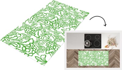 Keukenloper - Loper keuken - Planten - Orientalism - Patroon - 120x60 cm - Keukenloper vinyl