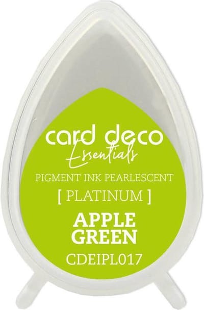 Card Deco Essentials Fast-Drying Pigment Ink Pearlescent Apple Green
