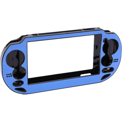 Beschermhoes voor PS Vita 1000 Aluminiumlegering Anti-kras Vallen Vingerafdrukken Gameconsole Hard blauw