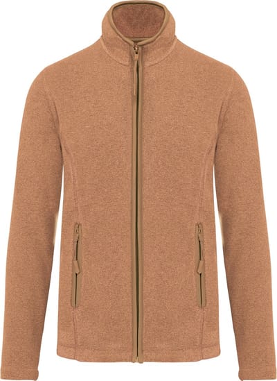 Kariban Microfleece met rits dames K907 - Camel Heather - M