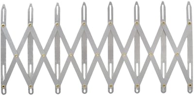 Dailygoods- Naaimeter Aluminium - Verstelbare Lengte - Huishoudelijk Gereedschap - Nauwkeurige Metingen - Voor Thuisgebruik - Zilver - Meetlat