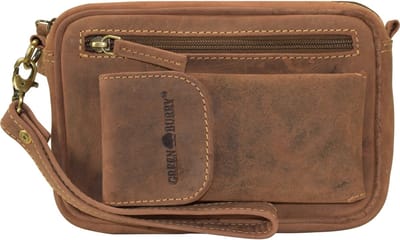 GREENBURRY polstasje Vintage Wrist Bag Brown bruine