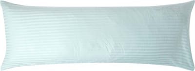 Homescapes Satijn Streep Katoen Kussensloop 50x140 cm Langwerpig – Aquablauw – 100% Egyptisch Katoen – Draaddichtheid 330