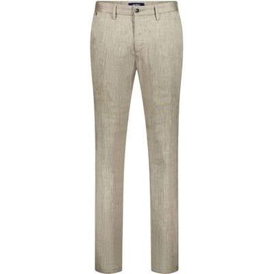 Gardeur Broek Tonic Tech Linnen Blend Cool Touch Beige / male