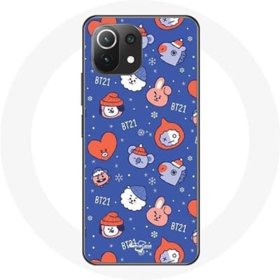 Coque pour Xiaomi Mi 11 Lite BTS Bangtan Sonyeondan BT21 Noël 2023