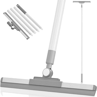 Professionele Vloertrekker 36 cm met Verstelbare Handgreep - Rubber Raamwisser voor Vloerreiniging, Tegels en Badkamer