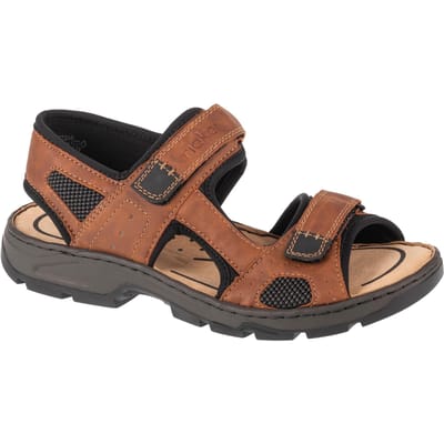 Rieker Sandalen, Heren bruine Sandalen 46 bruin