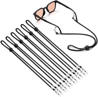Zesdelige Brilband Set - Brilhouders Voor Om De Hals, Sportbrilband Voor Mannen en Vrouwen - Brilkoord Lanyard Retainer Tegen Glijden, Brilaccessoires en Kettingen