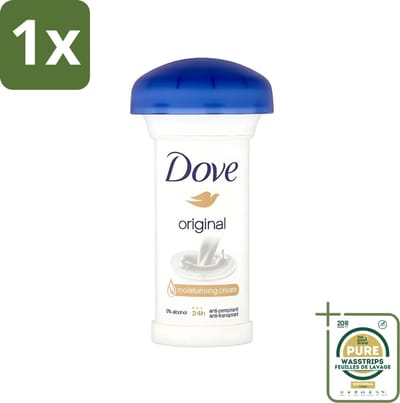 1 x Dove - Deodorant - Roll-on - Original - Frisse geur en bescherming - 50 ml- Dove Deodorant Stick - Anti-transpirant - Okselbescherming - Zweetgeur - Gevoelige Huid