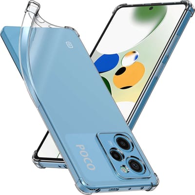 ebestStar - Hoes geschikt voor Xiaomi Poco X5 Pro 5G, Silicone Slim Cover Case, Versterkte Hoeken en Randen hoesje, Transparant