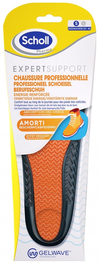 Scholl ExpertSupport Comfort Inlegzolen Professionele Schoenen Maat 2 (41,5-46,5) 1 Paar (Maat : S (35,5-40,5))
