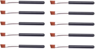 10 Stuks Professionele Wenkbrauwborstels met Spoolie - Mini Borstel voor Nauwkeurige Make-up