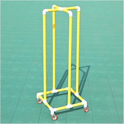 Hoepel Opberger - Gymband Rek - Sportuitleg Opslag - Met Wielen - 75cm Diameter - Geel
