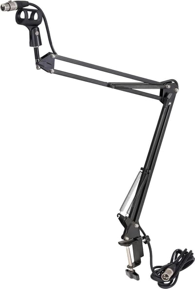 Professionele tafel microfoon arm met kabel, 360° draaibaar, voor studio en live gebruik