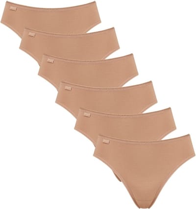 sloggi Dames tai slip 6 pack 24/7 Cotton