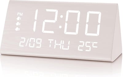 Digitale Wekker - Projectie Klok - Wakker Worden - Projectie Op Plafond - 15 x 8 cm - Goud