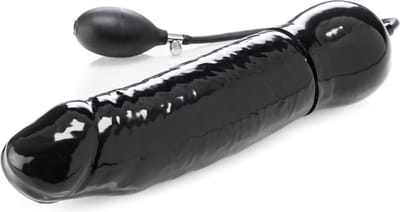 Inflatable solid gargantula dildo
