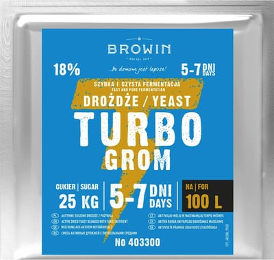 Turbodistilleerdergist voor 100 L, 340 g - Distilleerdersgist