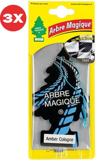 3 stuks Amber Arbre Magique Geurboom luchtverfrisser voor in de auto Amber Cologne – Car Parfum – Geurboompje – Geurbooster – Wonderboom – Geurverfrisser – Nieuwe Auto – Autogeur – Autoparfum – Geurblad