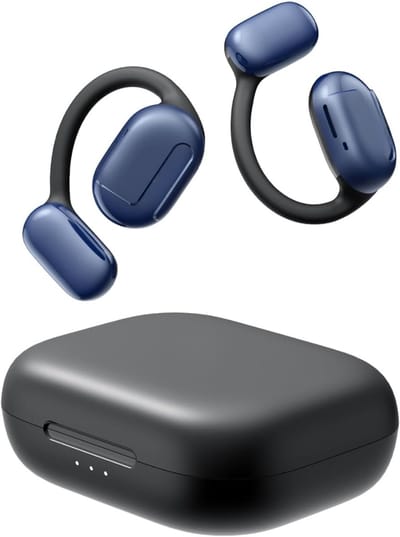 SNJY® Bone Conduction Headphone - Sporthoofdtelefoon Draadloos - Sport Oordopjes - Hardloop Oortjes - Blauw