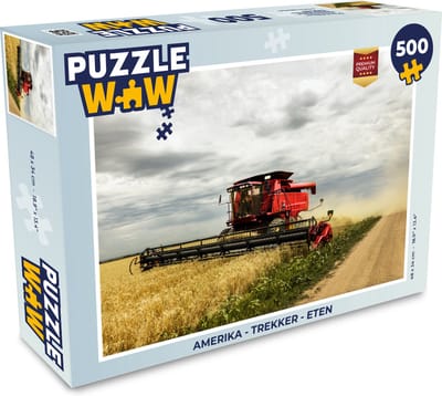 Puzzel Amerika - Trekker - Eten - Legpuzzel - Puzzel 500 stukjes
