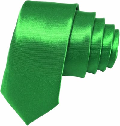 Fako Fashion - Skinny Stropdas - Smal - 5cm - Smalle Das - Effen - 145cm - Groen