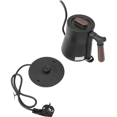 Pour Over Zwanenhalsketel Multifunctioneel SUS 304 Lange Smalle Tuit Elektrische Koffiepot voor Thee L black