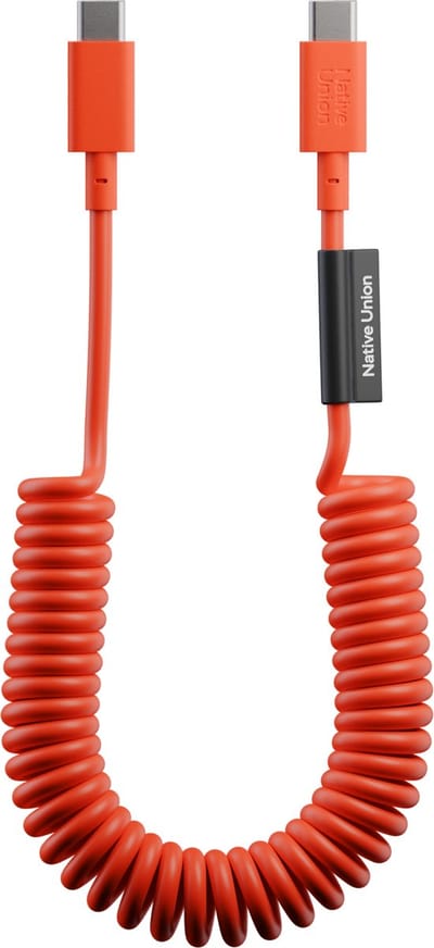 Native Union Pop Cable - Alarm Red - USB-C naar USB-C - 1.2M - 60W