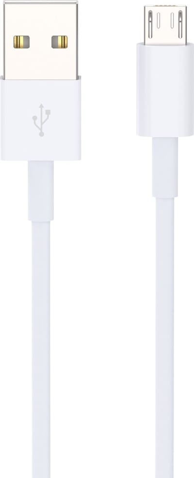 Micro USB-poort Kabel - USB-gegevenskabel - snoer voor Nokia, Sony, Samsung, LG, BlackBerry, HTC, Amazon Kindle Opladerkabel - MicroUSB Oplaadkabel (1M Wit)