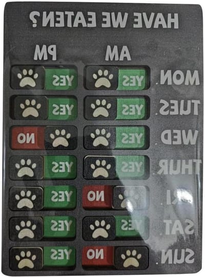 Herinnering Hondenvoeding - Voer Indicatie - Consistente Maaltijden - Schattig Patroon - 20 x 14 cm - Niet gespecificeerd