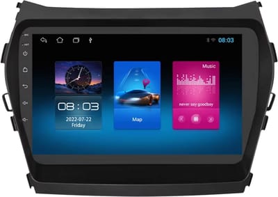 Autoradio met bluetooth - Carplay - Voor Hyundai ix45 Santa Fe (2013-2017) - Geschikt voor Apple en Android - Stereo - Navigatie - Navigatiesysteem auto - 1GB 16GB