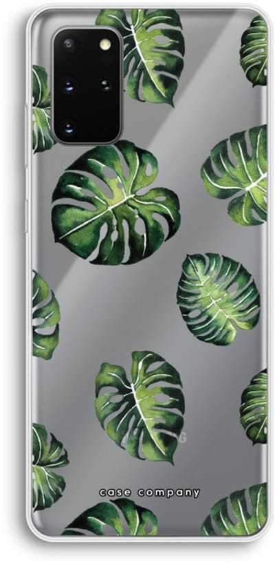 Case Company® - Hoesje geschikt voor Samsung Galaxy S20 Plus hoesje - Tropische bladeren - Soft Cover Telefoonhoesje - Bescherming aan alle Kanten en Schermrand