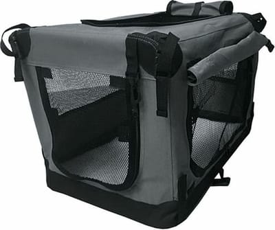 Reisbench Premium Antraciet S (60 cm) - Nylon Softbench - Opvouwbaar - Lichtgewicht Hondenbench - Autobench Transportbox