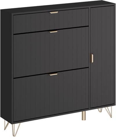 Vicco Helge Schoenenkast – 108 x 107.5 cm Zwart