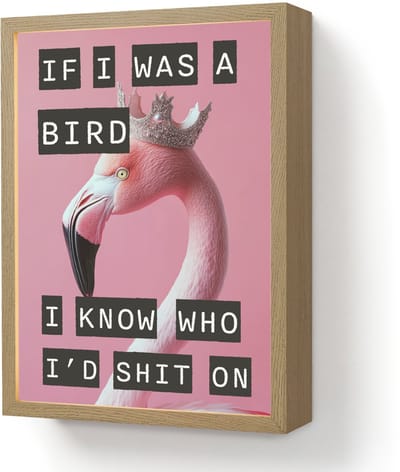 Wandlamp 30x40 cm - Oplaadbaar - Flamingo - Roze - Vogel - Decoratie - Wandlampen binnen woonkamer - Slaapkamer lamp - Decoratieve nachtlamp - Vloerlamp draadloos