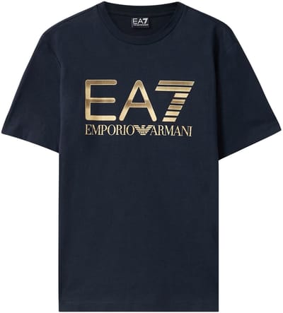 EA7 Logo Series Oversized Logo Crew T-shirt Heren - Maat S