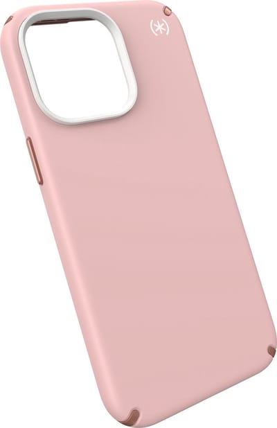 Speck hoesje geschikt voor Apple iPhone 15 Pro Max - Slank - MagSafe - Ultieme Bescherming - Luxe Soft-touch Afwerking - Valbescherming gecertificeerd tot 4 meter - Microban Antibacterieel - Presidio2 Pro lijn -Roze