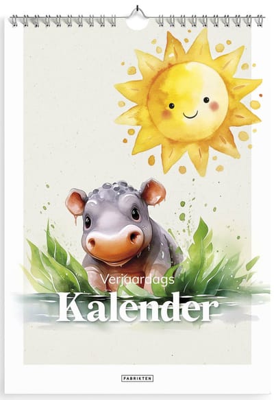 Fabrikten Verjaardagskalender Carino - A4 - Babydieren