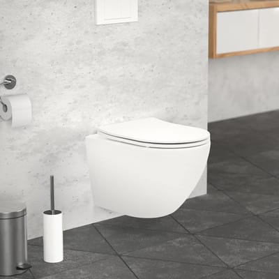 Randloos Wandcloset in Mat Wit met Soft-Close Toiletzitting - Modern Designtoilet voor Elke Badkamer