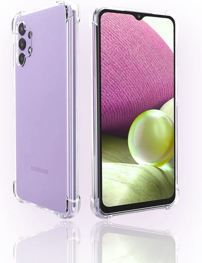 AziLine Shockproof Case Geschikt voor Samsung Galaxy A32 5G - Transparante Luxe A32 Bescherming Hoesje - Maximaal Stevig en Premium Kwaliteit geschikt voor Samsung Galaxy A32 5G