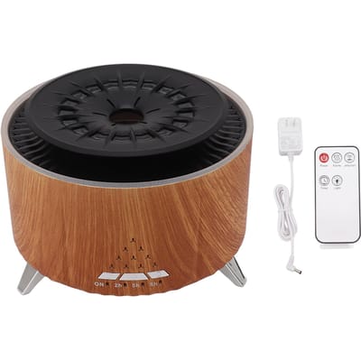 Vlam Aroma Diffuser Kwalvorm Spray Bluetooth Speaker Vlam Verstuivende Luchtbevochtiger black