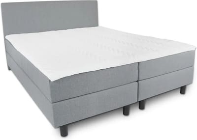 Boxspring Serenity - 120x200 Compleet - Grijs Glad - AVV Matrassen