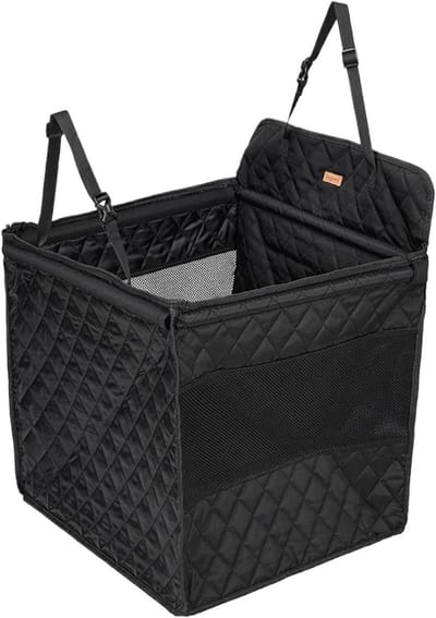 Honden achterbankbed - Reisbed auto - Veilig reizen - Waterdichte dekking - 47x46x49cm - Zwart