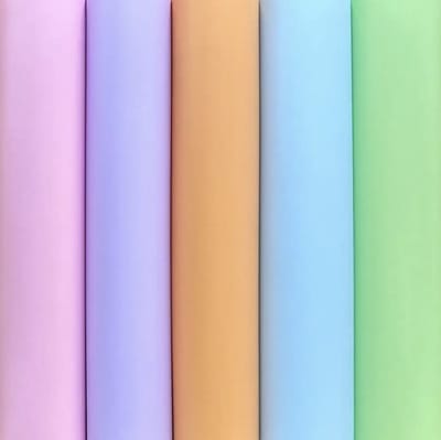 Superior Vinyl Folie set - Pastelkleuren voor Cricut & Silhouette - 5 vellen